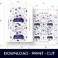 Digital File: Printable Happy Halloween Treat/Cookie Bag Toppers, Gift Tags, & Stickers Bundle