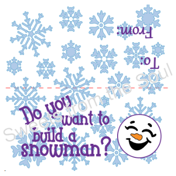 Digital Zip File: Do you want to build a snowman? Gift Tag Set