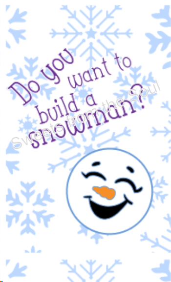 Do You Want to Build a Snowman Circle Tags (Frozen)