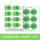 Digital File: Printable Father's Day Treat/Cookie Bag Toppers, Gift Tags, & Stickers Bundle