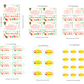 Digital File: Printable Holiday PYO Paint Your Own Cookie Bag Toppers, Gift Tags, & Stickers Bundle
