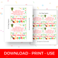 Digital File: Printable Holiday PYO Paint Your Own Cookie Bag Toppers, Gift Tags, & Stickers Bundle