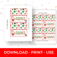 Digital File: Merry Christmas Cookie Bag Toppers, Gift Tags, & Stickers Bundle