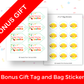 Digital File: Printable Holiday PYO Paint Your Own Cookie Bag Toppers, Gift Tags, & Stickers Bundle
