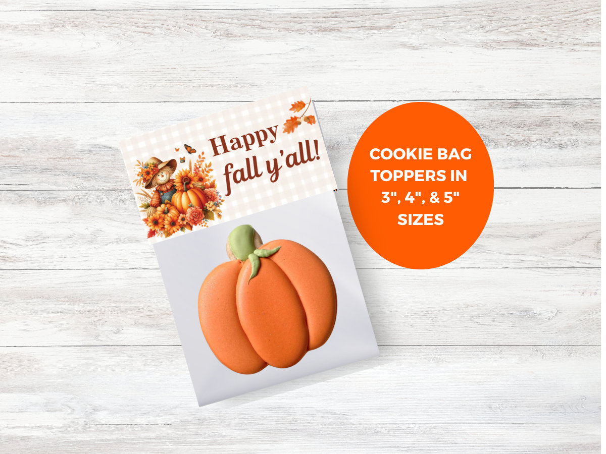 Digital File: Printable Happy Fall Y'all! Bag Toppers, Gift Tags, & Stickers Bundle