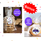 Digital File: Printable Happy Halloween Treat/Cookie Bag Toppers, Gift Tags, & Stickers Bundle