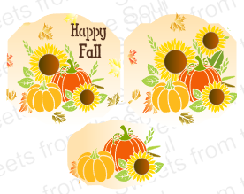 Fall Pumpkins 4-Piece Layered Stencil Set