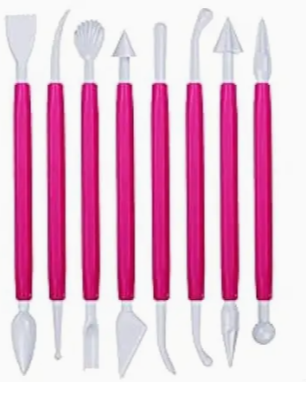 8-Piece Fondant Modeling & Sculpting Tools