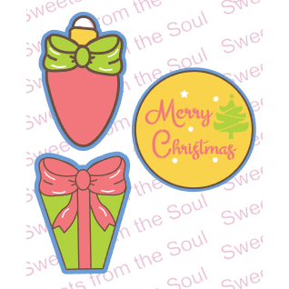 Ornaments & Presents Cookie Platter Set