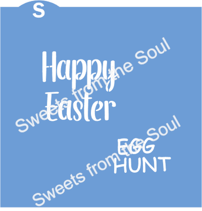 Happy Easter/Egg Hunt Cookie Stencil