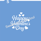 Happy Valentine's Day Stencil