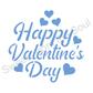 Digital SVG File Download: Happy Valentine's Day Stencil