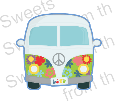 Hippy VW Van Cookie Cutter