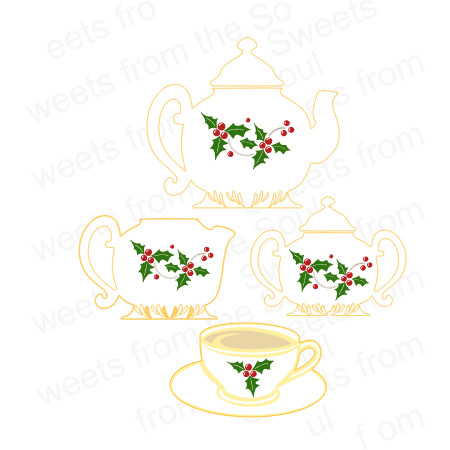 Tea Set Cookie Cutter Set Bundle