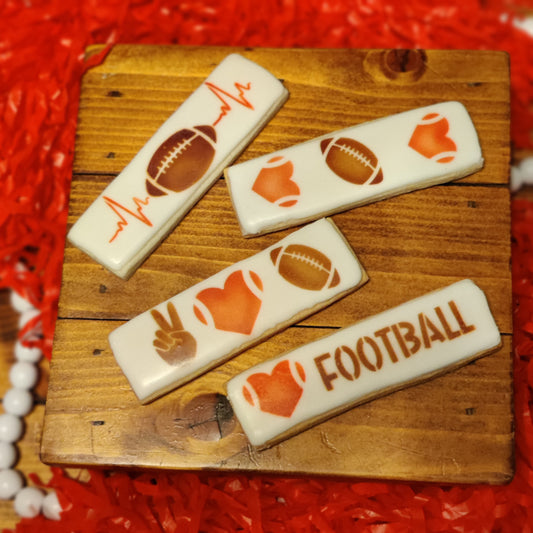 Football Cookie Sticks 2-piece Cookie Stencil Set