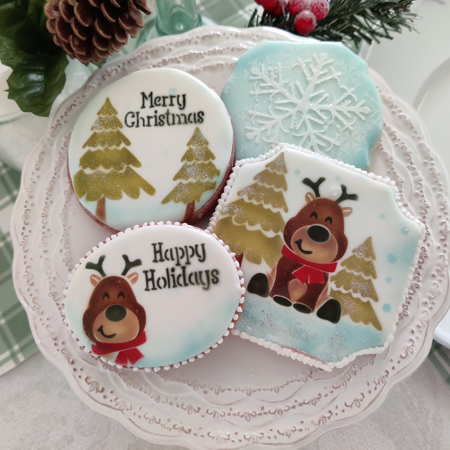 Reindeer Fun 4-Piece Layered Stencil Set