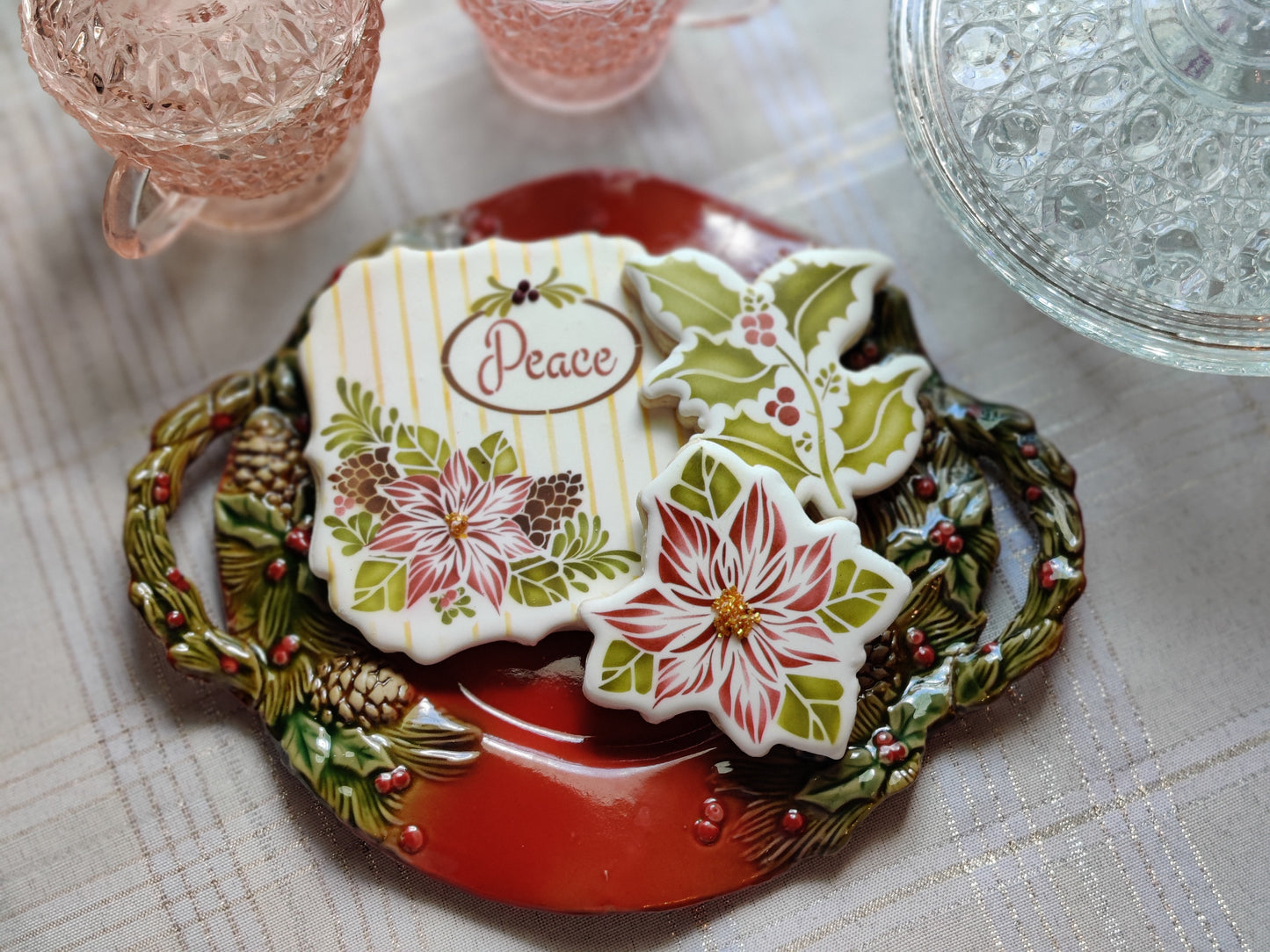 Digital Download: Holly Branch Stencil & Cookie Cutter Set