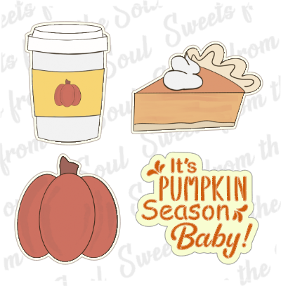 It's PUMPKIN Season Baby! 5-Piece Curated Cookie Cutter & Stencil Set