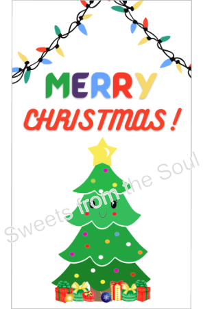 Digital PDF File: Christmas Tree Gift Tags