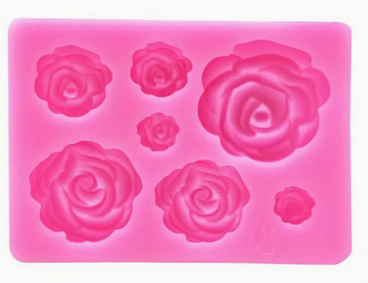 Multi Rose Silicone Fondant Mold