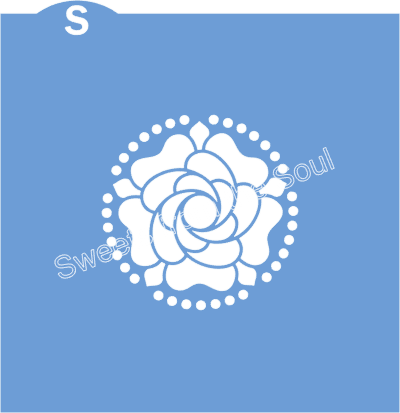 Paper Rose Mandala Stencil