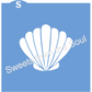 Scallop Shell Stencil and Cookie Cutter Set