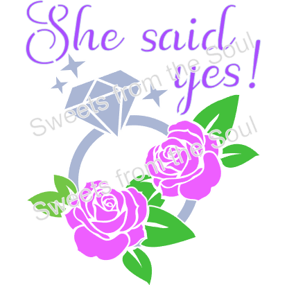 She Said Yes! 3-Piece Layered Stencil Set