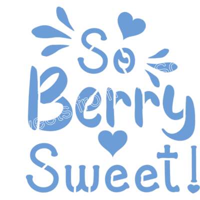 So Berry Sweet! Cookie Stencil