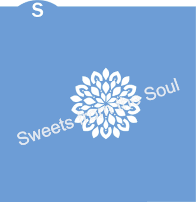 Digital SVG File: Starburst Mandala Cookie Stencil