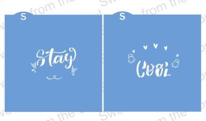 Stay Cool 2-Piece Layered Stencil Set