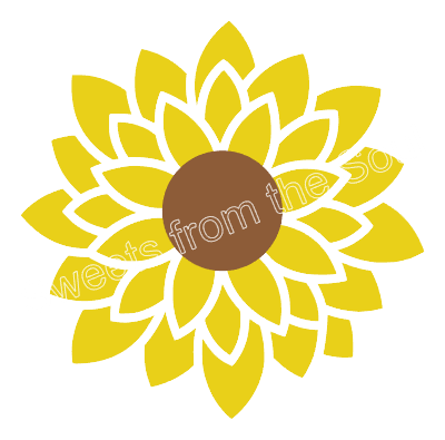 Sunflower 2-Piece Layered Stencil Set