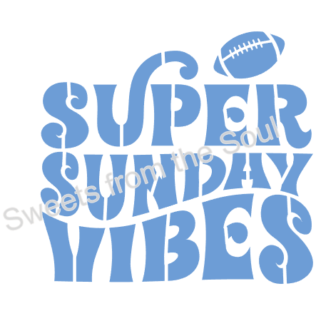 Super Sunday Vibes Cookie Stencil
