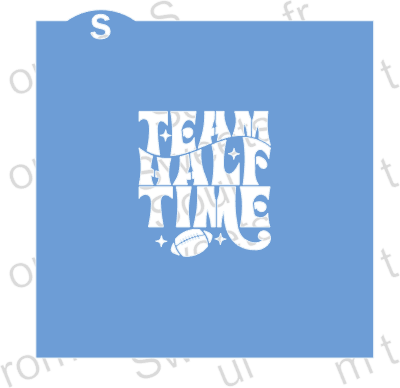 Team Half Time Cookie Stencil