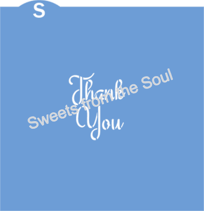 Digital SVG File: Thank You Cookie Stencil