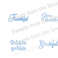 Thanksgiving Messages & Frames Stencil Set