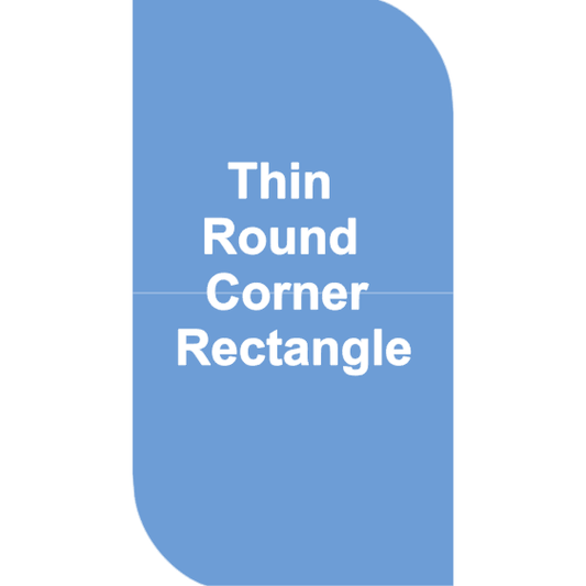 Thin Round Corner Rectangle Plaque Cookie Cutter