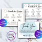 Editable Cookie Care Card & Thank You Card Template