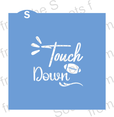 Touchdown Cookie Stencil