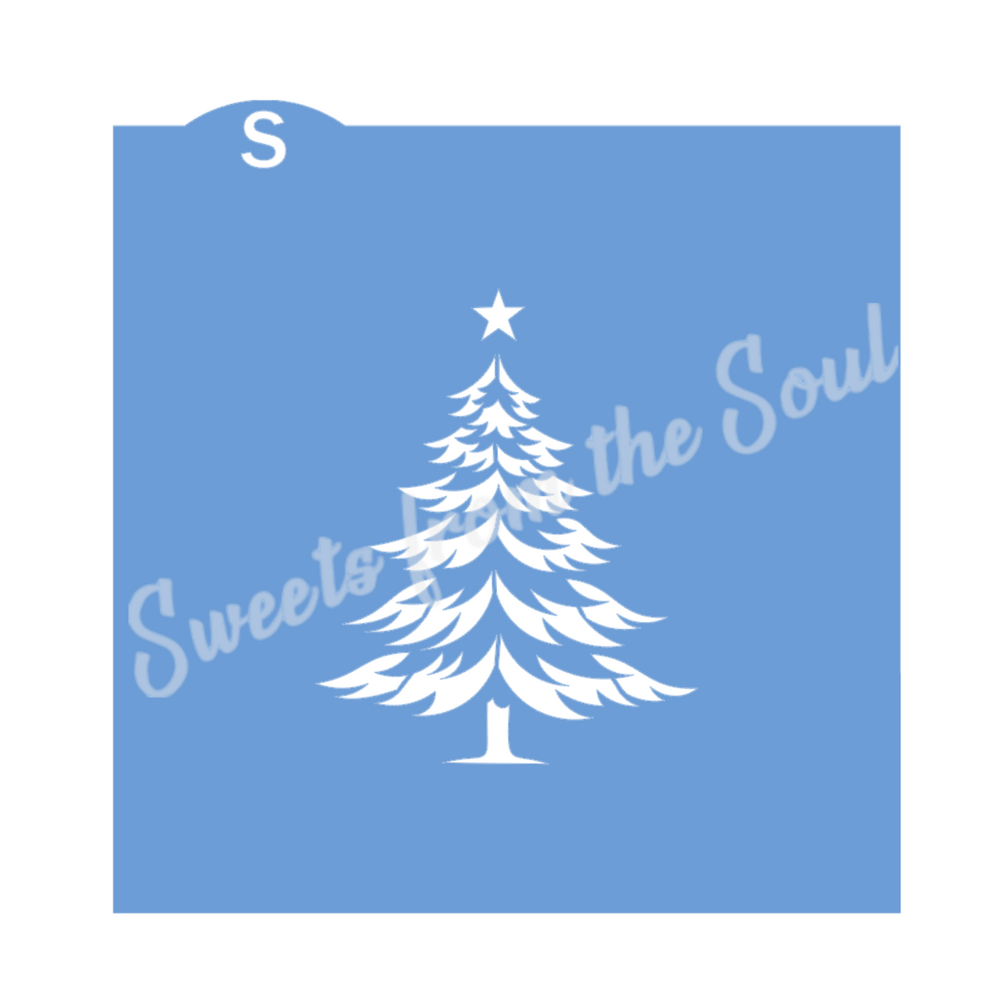 Christmas Tree Cookie Cutter & Matching Stencil