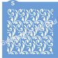 The Wedding Floral Background Stencil