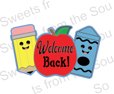 Welcome Back Friends Cookie Cutter & Stencil Set