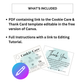Editable Cookie Care Card & Thank You Card Template