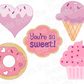 "You're So Sweet!" 5-Piece Stencil and Cookie Cutters Set