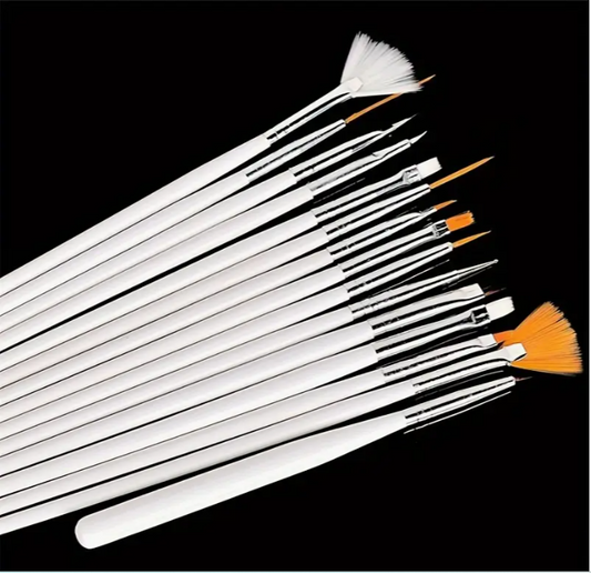 15 Piece Paint Brush Set for Decorating