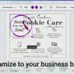 Editable Cookie Care Card & Thank You Card Template