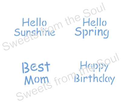 Spring Message Stencil