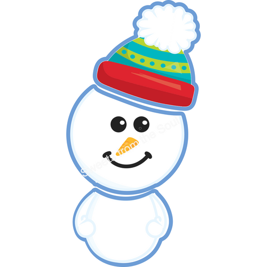 Digital STL Zip File Download: 3-Piece Jolly Snowman Set
