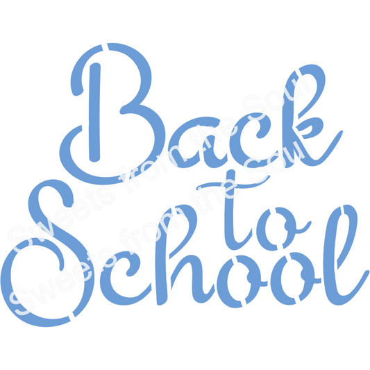 "Back to School" Stencil