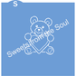 Digital STL and SVG Download: Bear with a Heart PYO Stencil and Cookie Cutter Set