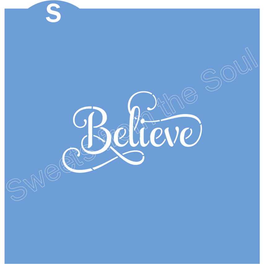 Believe Cookie Stencil